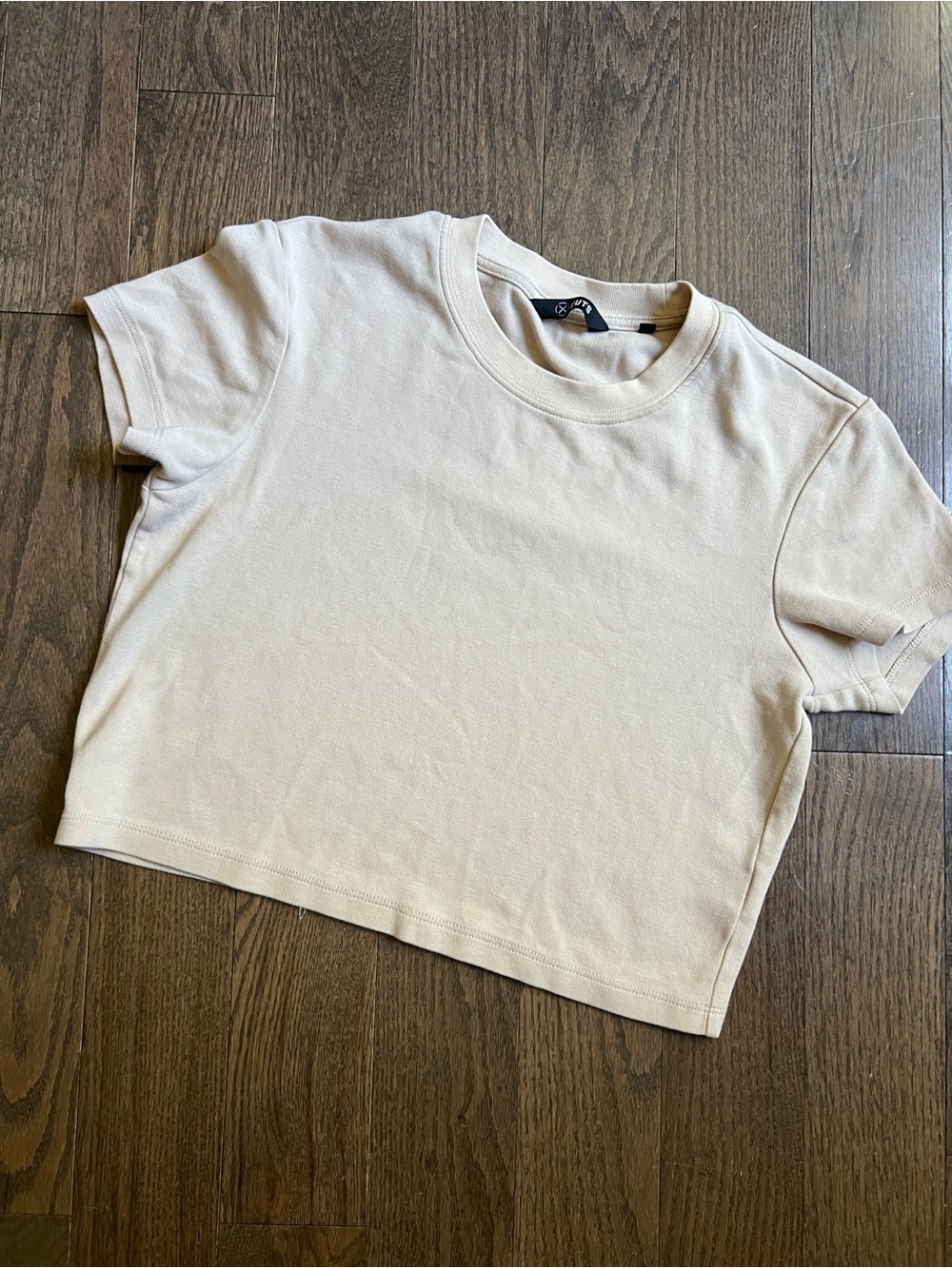 Cuts cotton cropped top shirt size medium